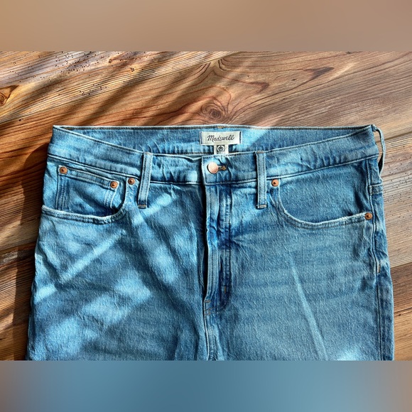 Madewell Perfect Vintage Jeans, Size 32T, Blue Denim, 99% Cotton - Picture 4 of 11